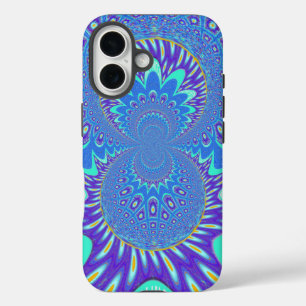 Modern Blue art iPhone 16 Case