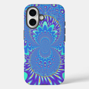 Modern Blue art iPhone 16 Case