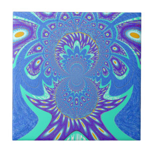 Modern Blue art Ceramic Tile