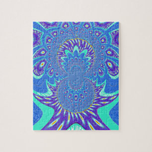 Modern Blue art Jigsaw Puzzle