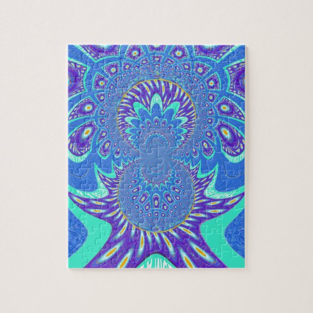 Modern Blue art Jigsaw Puzzle (Vertical)