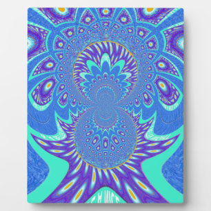 Modern Blue art Plaque