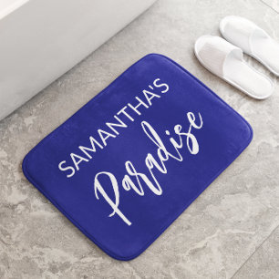 Modern Blue Bath Mat