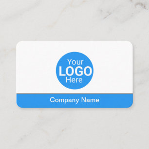 Modern blue bottom business details /personalised card