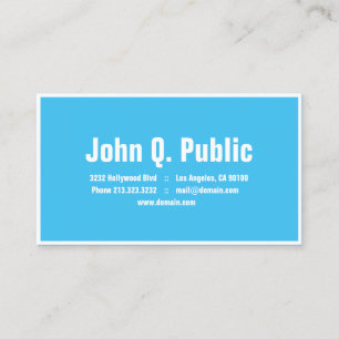 Modern Blue Business Card