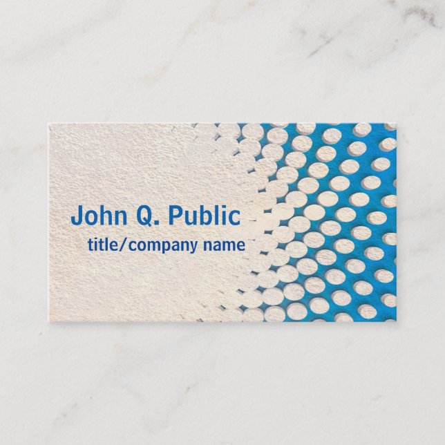 modern blue business card template double sided (Front)