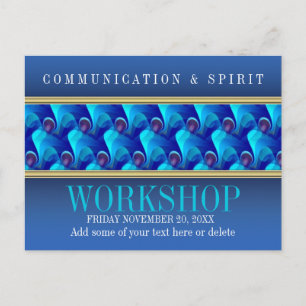 Modern Blue Business Workshop Invitation template