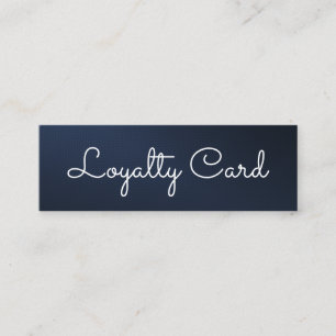 Modern Blue Elegant Beauty Salon Loyalty Card
