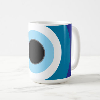 Modern Blue Evil Eye Mug
