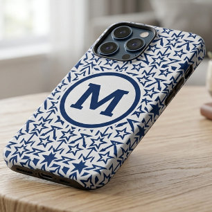 Modern Blue Geometric Star Personalised