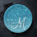 Modern Blue Glitter Sparkles Personalised Name Paper Plate<br><div class="desc">Introducing our Modern Blue Glitter Sparkles Personalised Name collection, exclusively available on Zazzle! This dazzling product line is perfect for adding a touch of glamour and customisation to your everyday essentials. Embrace the modern and glamourous vibes of our Modern Blue Glitter Sparkles Personalised Name collection, available exclusively on Zazzle. With...</div>