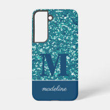 Modern Blue Glittery Personalised