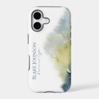Modern Blue Green Watercolor Business Advertising