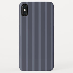 Modern Blue Grey Striped iPhone XS Max Case