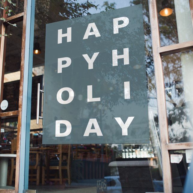 Modern Blue Happy Holiday (Creator Uploaded)