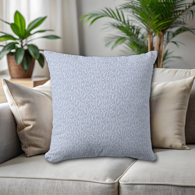 Modern Blue Heart Cushion (Creator Uploaded)
