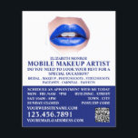 Modern Blue Lips, Makeup Artist Advertising Flyer<br><div class="desc">Modern Blue Lips,  Makeup Artist Advertising Flyers By The Business Card Store.</div>