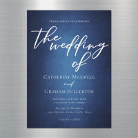 Modern Blue Minimalist Waterfront Evening Wedding