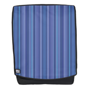 Modern Blue Purple Stripe Backpack