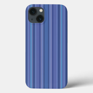 Modern Blue Purple Stripe iPhone 13 Case