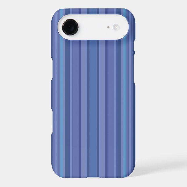 Modern Blue Purple Stripe Case-Mate iPhone Case (Back)
