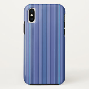 Modern Blue Purple Stripe iPhone iPhone XS Case