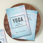 Modern Blue Rose Scratches Yoga Instructor Flyer<br><div class="desc">Modern customisable flyer template with cool blue/rose scratches background. You can customiza with your text.</div>