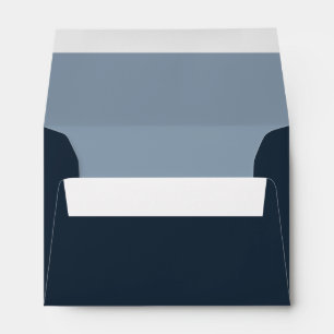 Modern Blue RSVP  Envelope