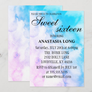 Modern, Blue Save The Date