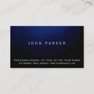 Modern Blue Simple Business Card