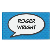 Modern Blue Simple Speech Bubble Fun Comic Book