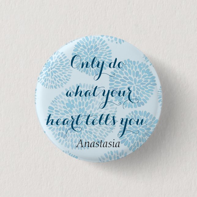 Modern Blue Stain 3 Cm Round Badge (Front)