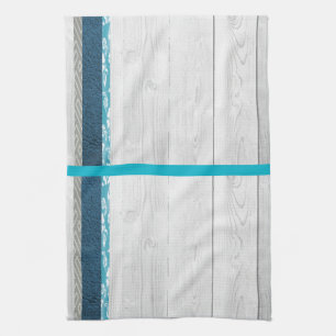 Modern Blue Tea Towel