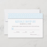 Modern Blue Tile Pattern Cross Boy Baptism