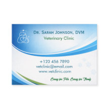Modern Blue Veterinarian & Pet Clinic Customisable