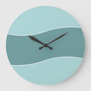 Modern Blue Wall Decor Clock
