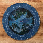 Modern Blue Watercolor Text Trendy Quote Dartboard<br><div class="desc">Immerse yourself in a unique blend of modern design and classic literature with this striking Shakespeare-themed dartboard. The piece features a deep, rich blue colour palette accented with an enchanting watercolor night sky, where subtle stars twinkle against the dark canvas. The elegant typography wraps gracefully around the board, showcasing the...</div>