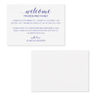 Modern Blue Wedding Welcome Gift Bag Basket