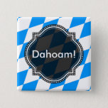 Modern Blue White Fresh Bavaria Pattern 15 Cm Square Badge<br><div class="desc">Und nichts mehr. Puristisch,  klar,  weiß und blau.</div>