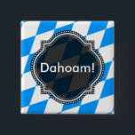 Modern Blue White Fresh Bavaria Pattern 15 Cm Square Badge<br><div class="desc">Und nichts mehr. Puristisch,  klar,  weiß und blau.</div>