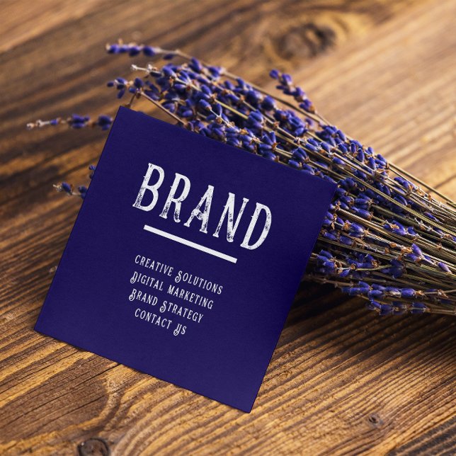 Modern Blue  with QR Code | Professional Company  Business Card (Creator Uploaded)