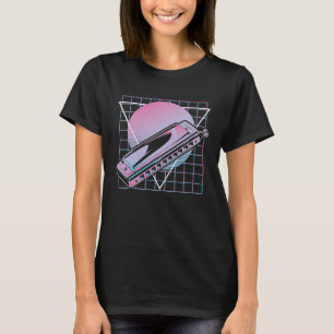 Modern Blues Disco Harp Retro Harmonica T-Shirt