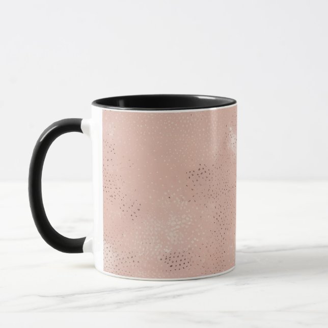 Modern Blush Abstract Mug (Left)