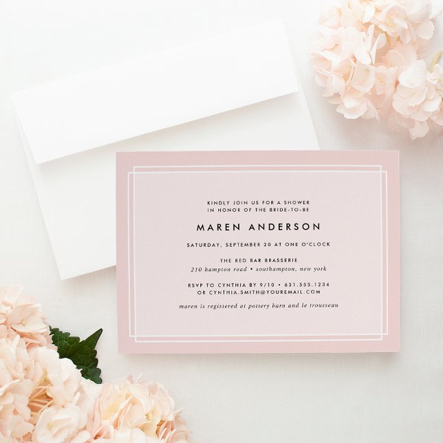 Modern Blush | Bridal Shower Invitation (Creator Uploaded)