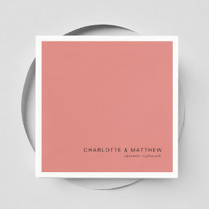 Modern blush-brown napkin