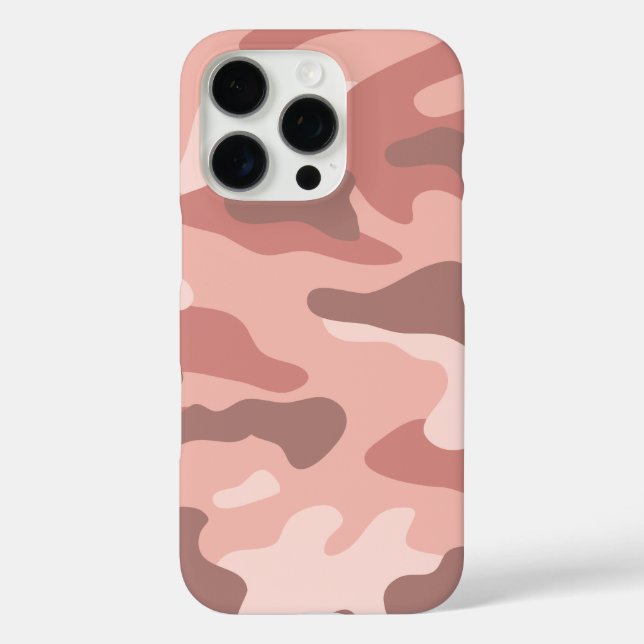 Modern Blush Dusty Rose Pink Camo Pattern Case-Mate iPhone Case (Back)