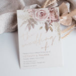 Modern Blush Floral Rose Gold The Wedding of<br><div class="desc">Modern Blush Floral Rose Gold The Wedding of Foil Invitation

See other invitations in our Niche and Nest Store</div>