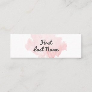 Modern Blush PalePink Watercolor Min Business Card