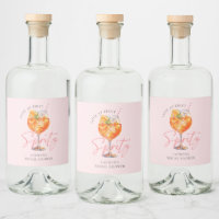 Modern Blush Pink Aperol Spritz Bridal Shower