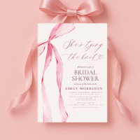 Modern Blush Pink Bow Bridal Shower